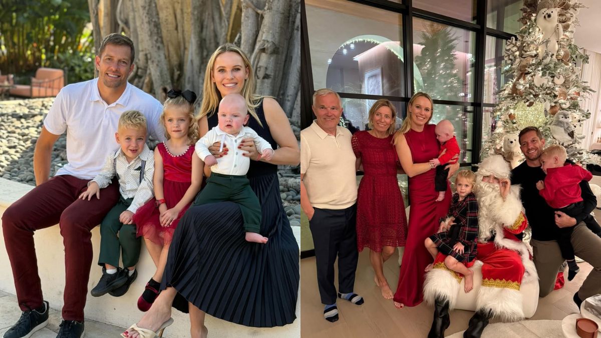 Caroline Wozniacki with Husband & Kids
