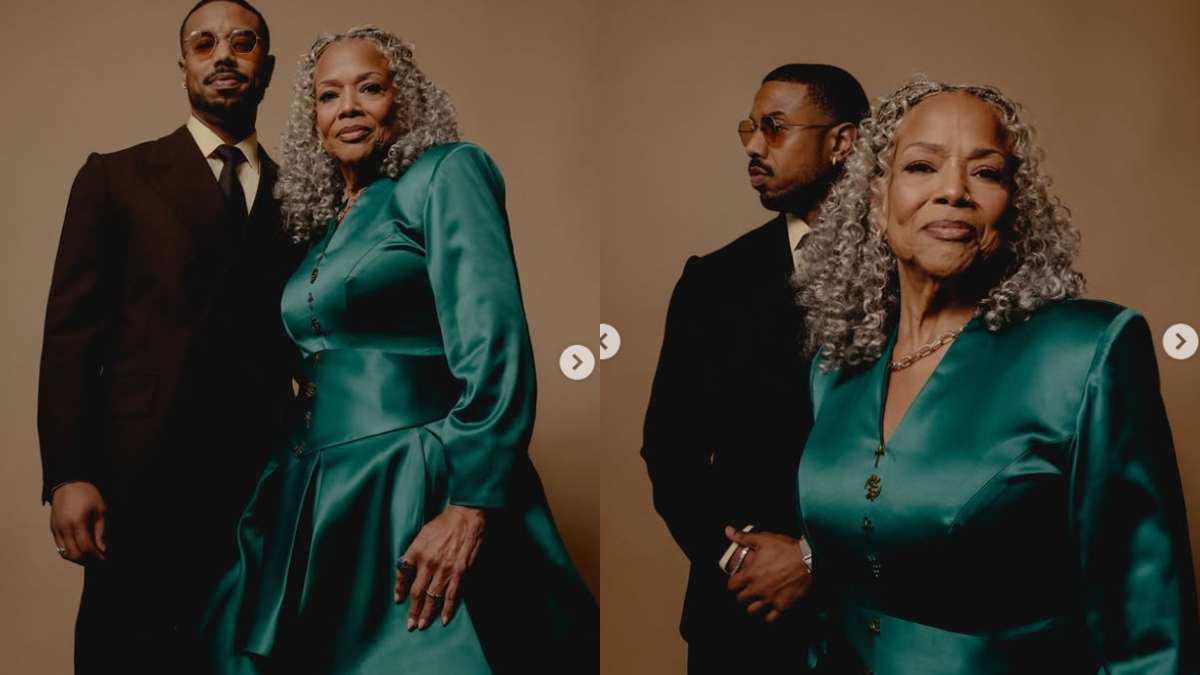 Michael B Jordan With Mother